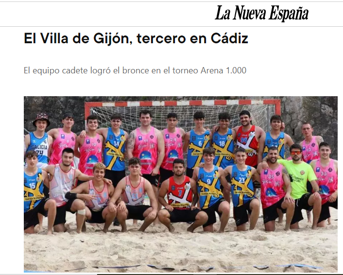Villa de Gijón tercero en Cádiz